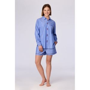 Damespyjama 951 blauwe stre