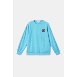 Damespyjama in ribvelours 824 blauw