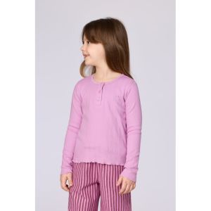 Meisjespyjama lange mouwen 436 roze