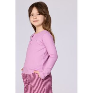Meisjespyjama lange mouwen 436 roze