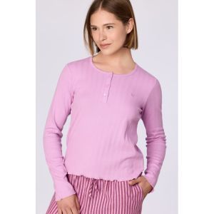 Damespyjama lange mouwen 436 roze