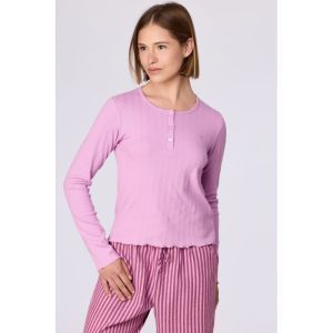 Damespyjama lange mouwen 436 roze