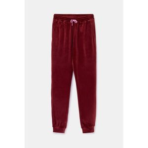 Damespyjama in velours 471 bordeaux