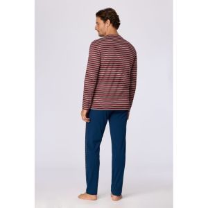 Herenpyjama lange mouwen 907 bordeaux st