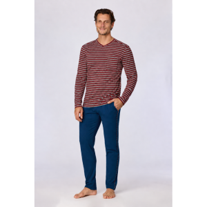 Herenpyjama lange mouwen 907 bordeaux st