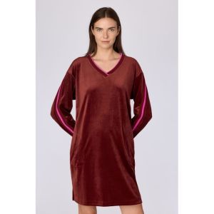 Slaapkleedje in velours 471 bordeaux