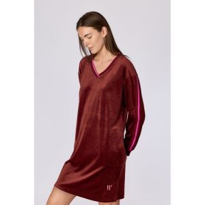 Slaapkleedje in velours 471 bordeaux