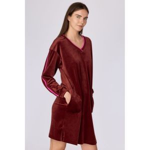 Slaapkleedje in velours 471 bordeaux