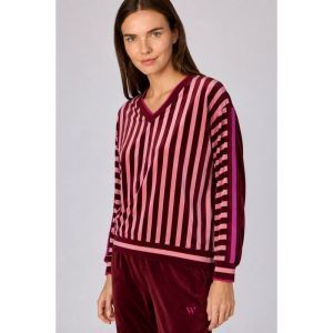 Dames homewear set 979 roze streep