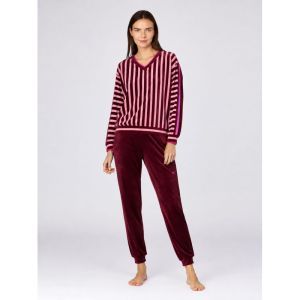 Dames homewear set 979 roze streep