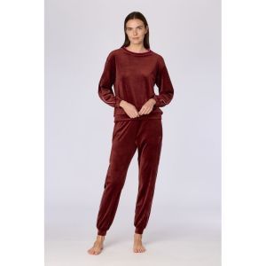 Dames homewear set 471 bordeaux