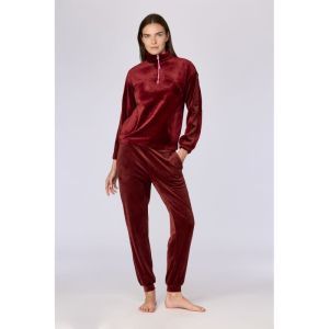 Dames homewear set 471 bordeaux