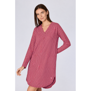 Slaapkleedje lange mouwen 913 roze streep