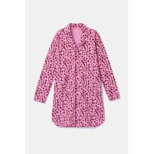 Slaapkleedje doorknoop 977 roze rode l