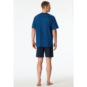 Herenpyjama met korte mouwen 800 blauw