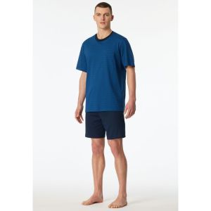 Herenpyjama met korte mouwen 800 blauw