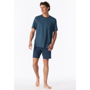 Herenpyjama met korte mouwen 860 deep blue