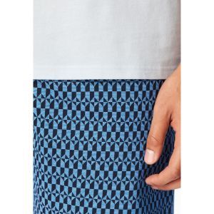 Herenpyjama korte mouwen 805 lichtblauw