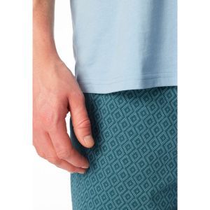 Herenpyjama korte mouwen 805 lichtblauw