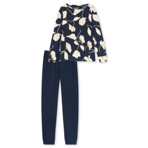 Damespyjama lange mouwen 861 deep sea bl