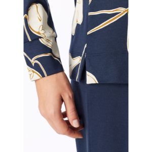Damespyjama lange mouwen 861 deep sea bl