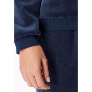 Homewear set in velours 861 deep sea bl