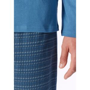 Herenpyjama lange mouwen 833 aqua