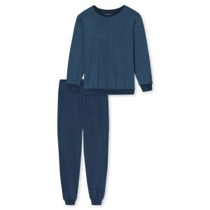 Herenpyjama lange mouwen 860 deep blue