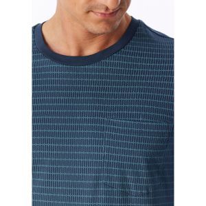 Herenpyjama lange mouwen 860 deep blue