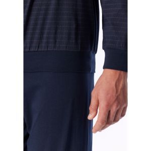 Herenpyjama lange mouwen 511 aubergine