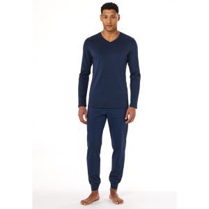 Herenpyjama lange mouwen 861 deep sea bl