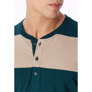 Herenpyjama lange mouwen 725 diep zeegro