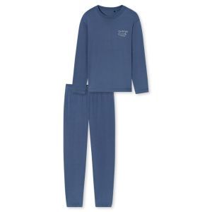 Herenpyjama lange mouwen 843 faded denim