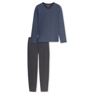 Herenpyjama lange mouwen 843 faded denim