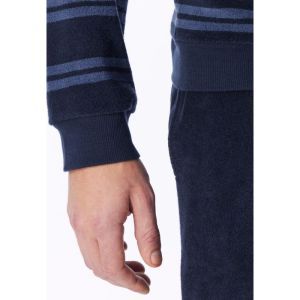 Herenpyjama in badstof 861 deep sea bl