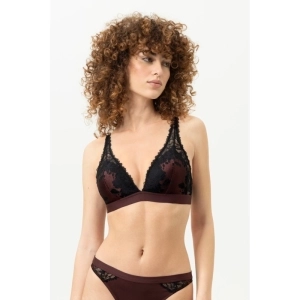Luxurious triangle bra 1809 Hot maroon