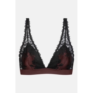 Luxurious triangle bra 1809 Hot maroon