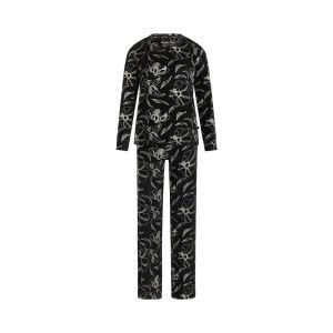 Damespyjama in velours black