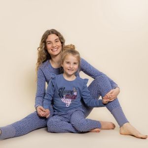 Damespyjama lange mouwen Bijou Blue